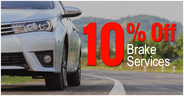 10% off Brake Services